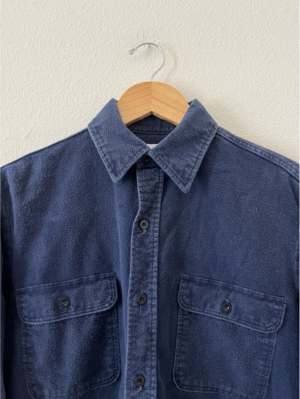 Vintage Oshmans Sportswear Blue Chamois Flannel Shirt⁠ L